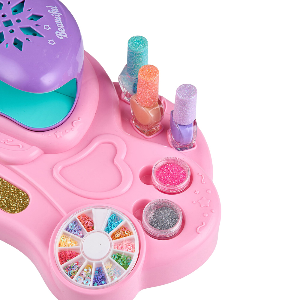 H&O Direct Kids Nail Polish Kit with Fold Out Bottom Tray Image 3