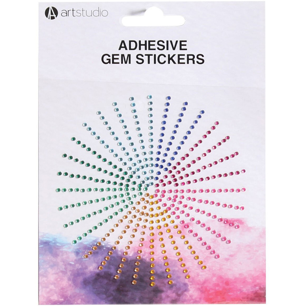 Art Studio Adhesive Gem Stickers Image 3