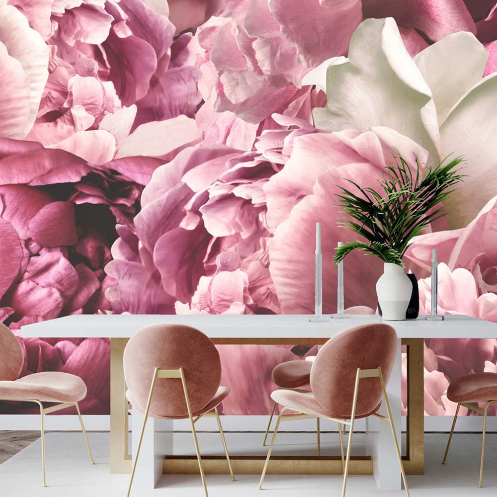 Arthouse Peonies Pink Wall Mural Image 1