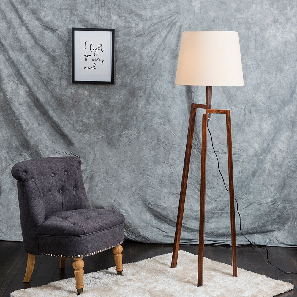 ValueLights Aspen Beige Tapered Lamp Shade XL Image 2