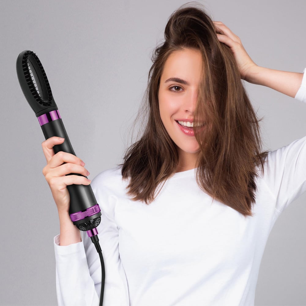 Alivio 6-in-1 Purple and Black Multi-Functional Hair Styler Image 2