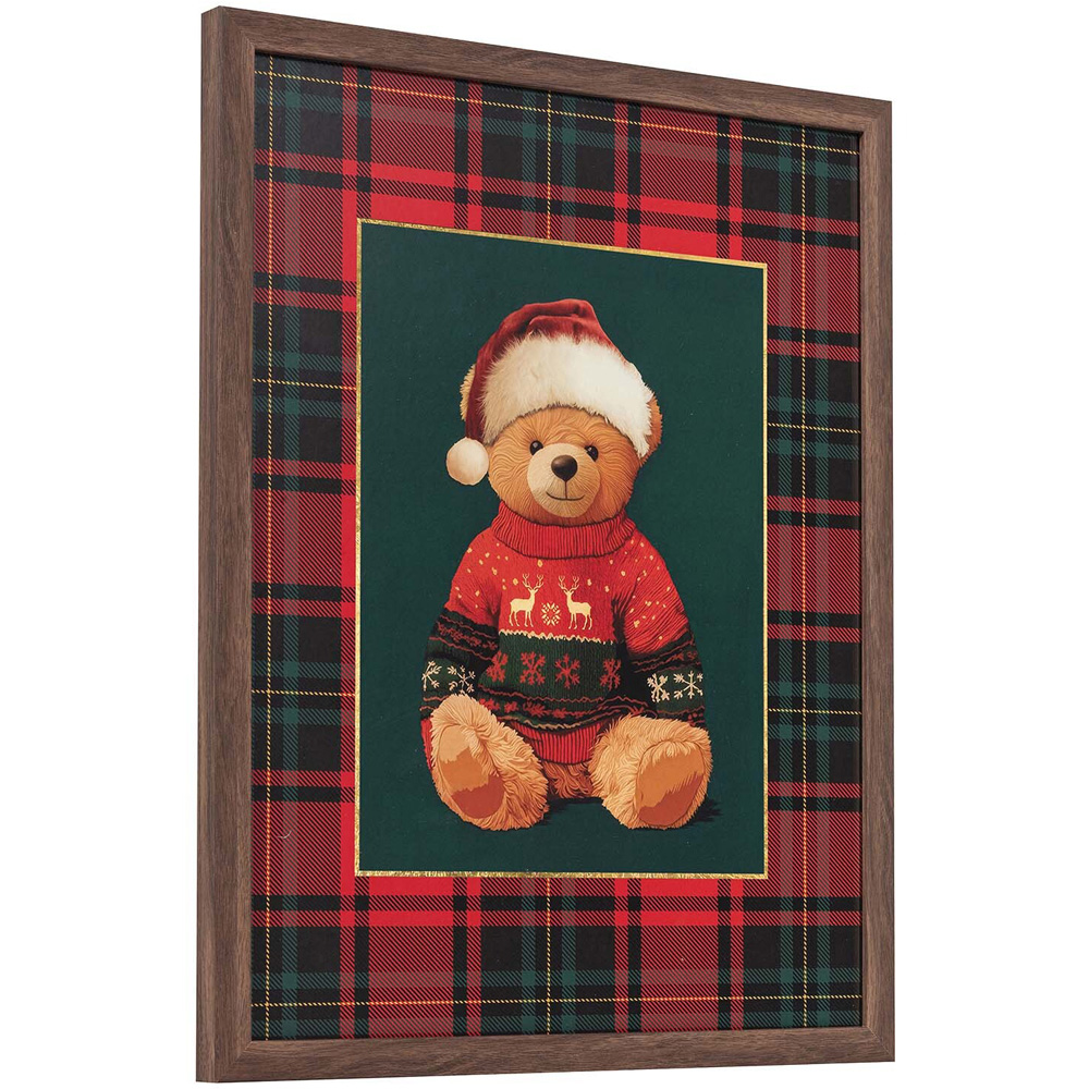 Tartan Christmas Bear Framed Print Image 3