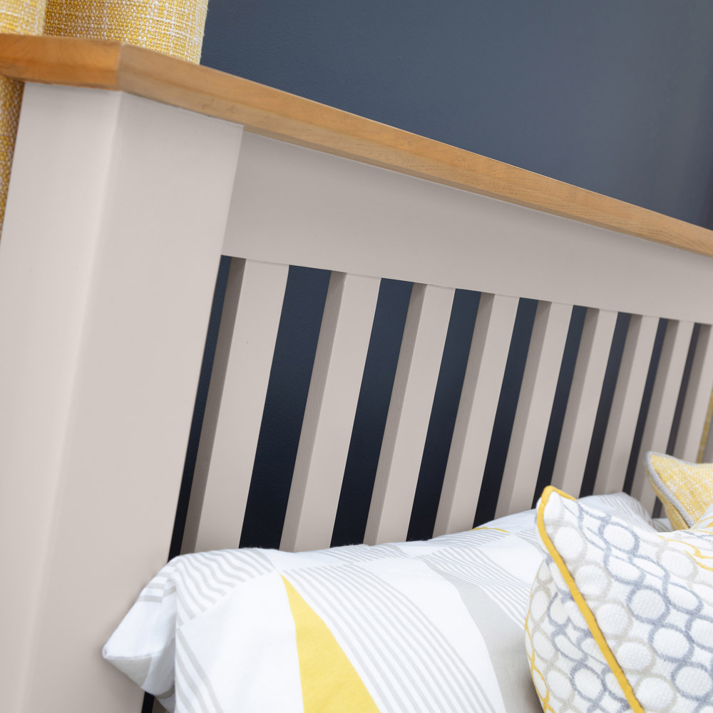 Julian Bowen Richmond Double Elephant Grey High Foot End Bed Frame Image 7