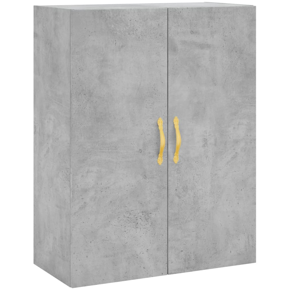 vidaXL 4 Door Concrete Grey Highboard Image 5