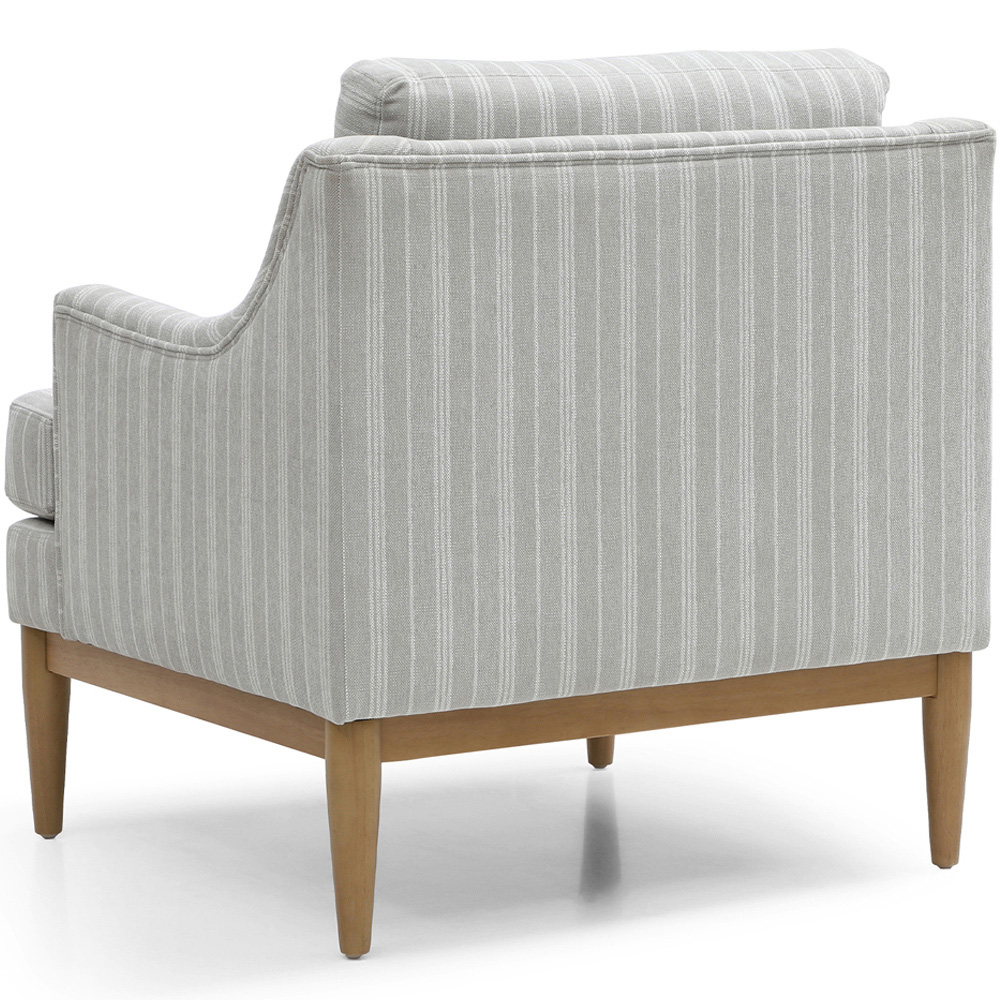 Brody Natural Strip Chenille Padded Back Armchair Image 5