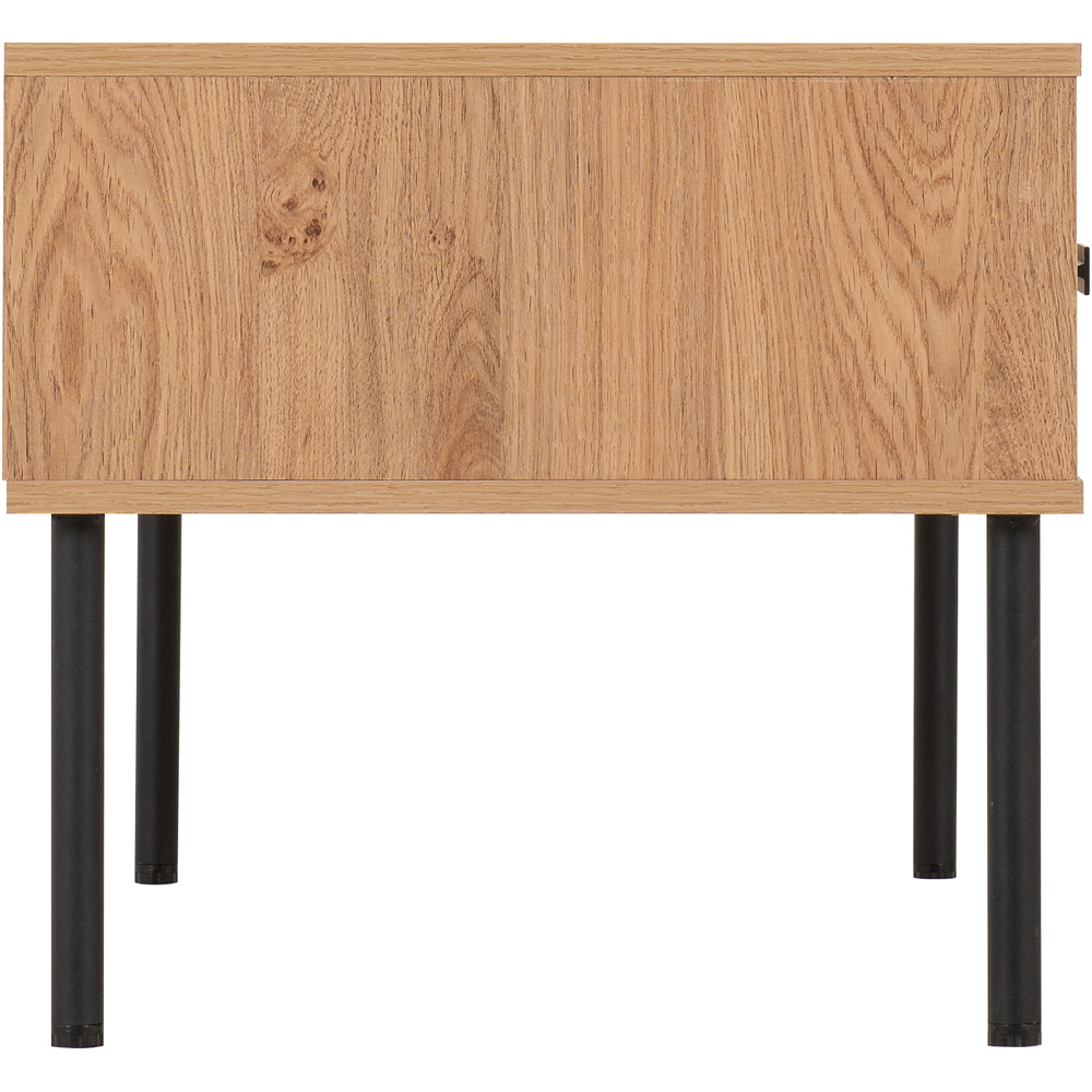 Seconique Leon 2 Drawer Medium Oak Effect Coffee Table Image 5