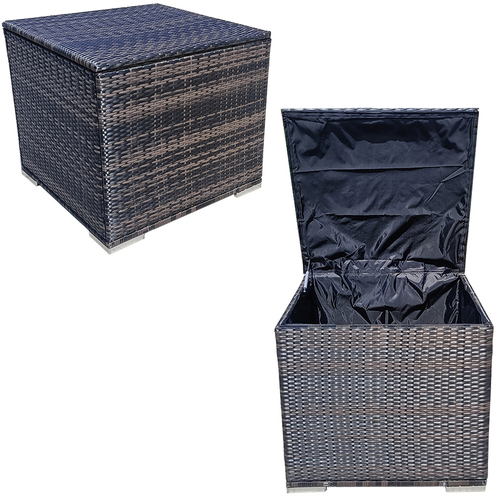Furniture One Brown Rattan Garden Storage Box with Lid 330L Image 4