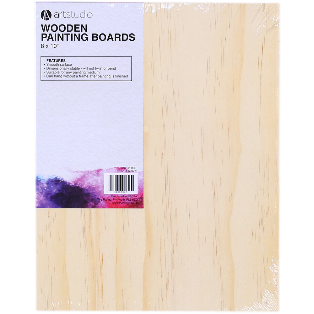 Art Studio Wooden Painting Board 8 x 10 inch Image