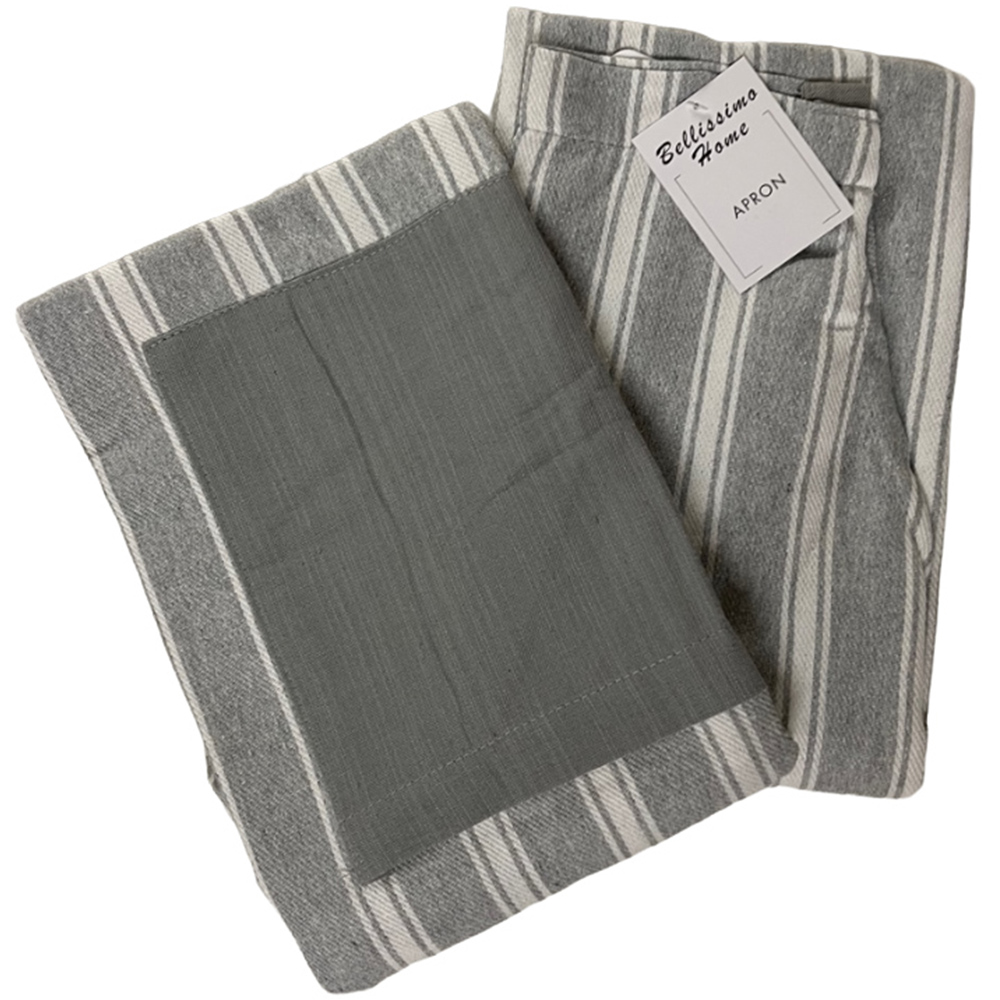 Bellissimo Stripe Grey Apron Image