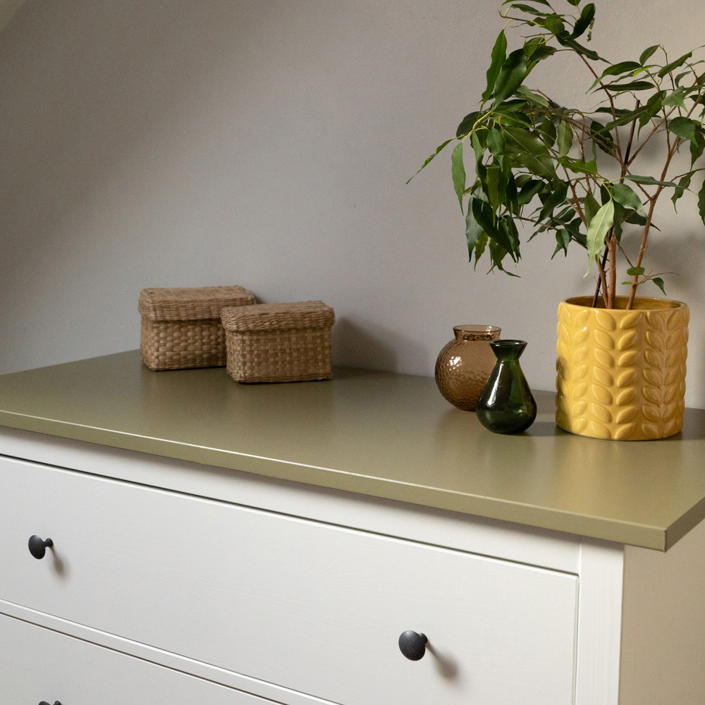 d-c-fix Matt Olive Green Self-Adhesive Plastic Vinyl Wrap Film 67.5cm x 2m 5 Pack Image 4