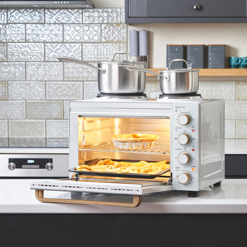 Cooks Professional K405 Counter Top 34L Mini Oven with Hobs Image 6