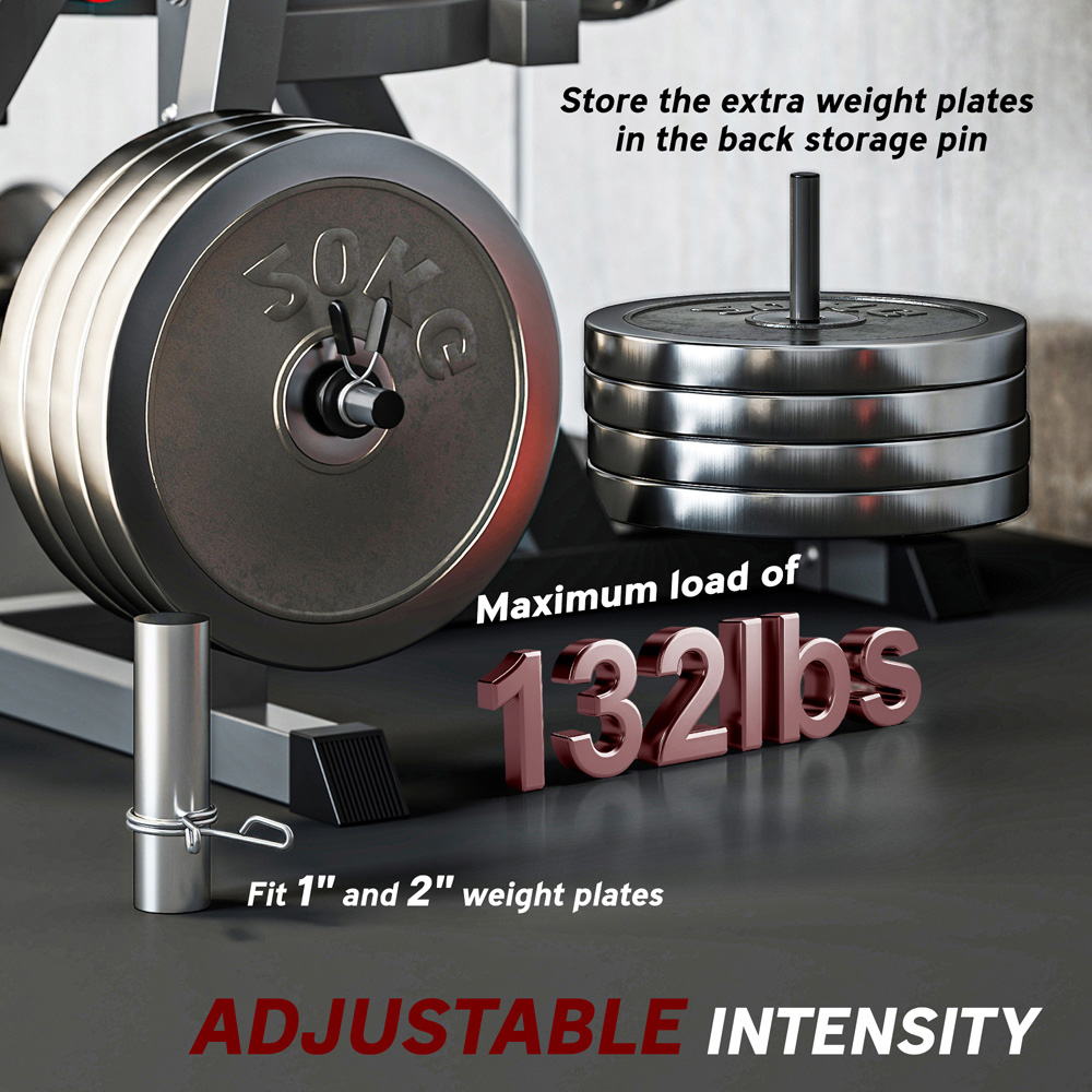 SPORTNOW Adjustable Calf Raise and Leg Extension Curl Machine Image 7