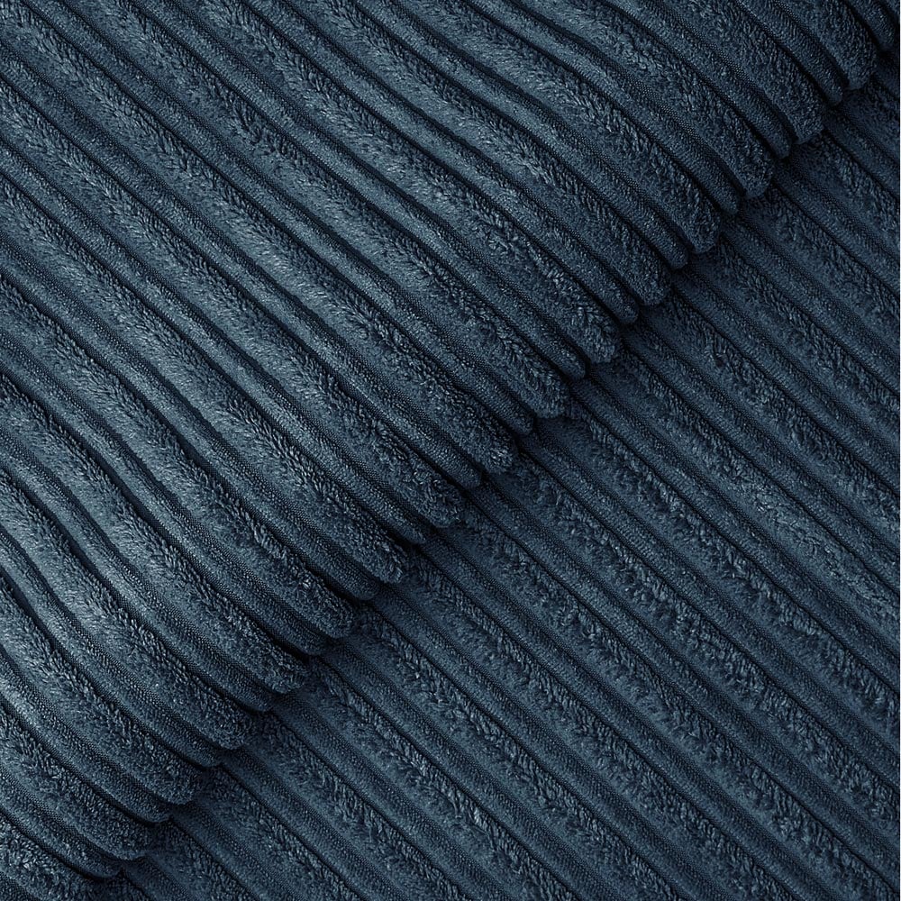 Luxor 3 Seater Navy Blue Jumbo Cord Left Hand Facing Corner Sofa Image 5