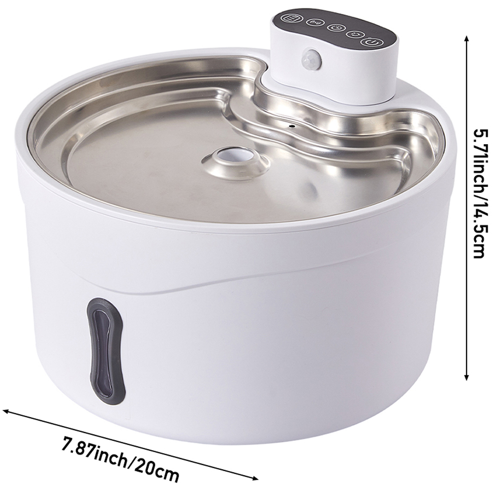 H&O Direct 2.6L Automatic Pet Water Fountain with 3 Flow Modes Image 6