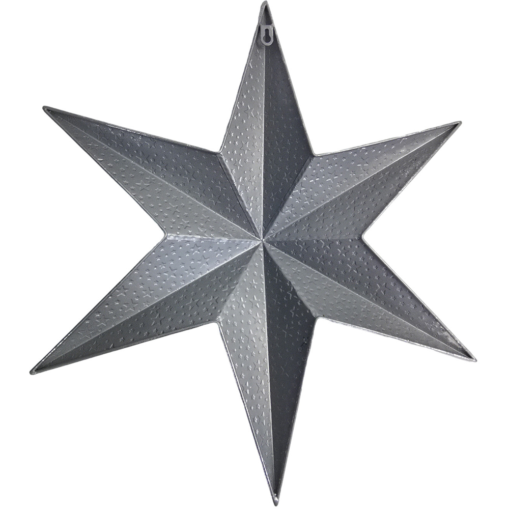 Large Metal Star Silver Image 4