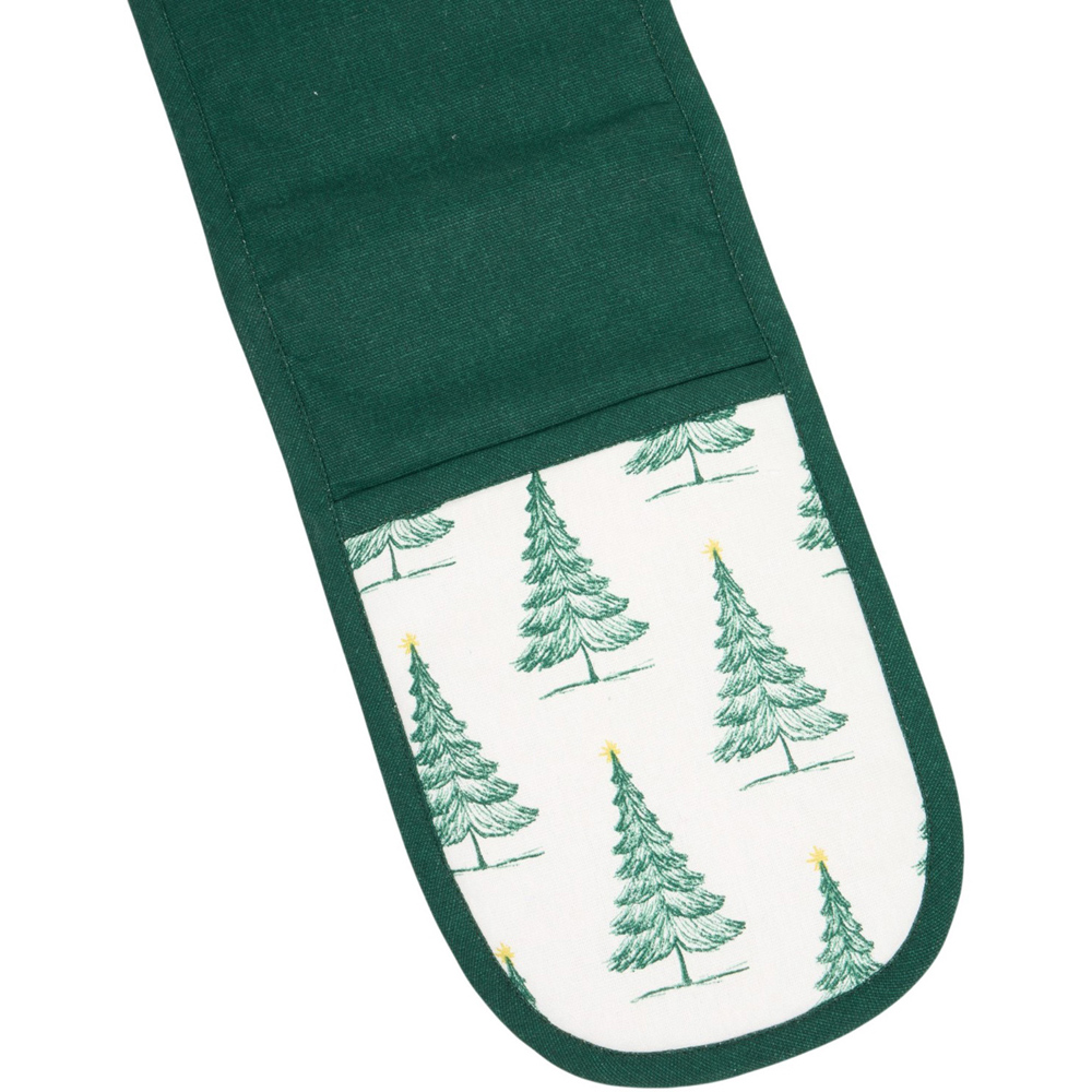 Christmas Trees Double Oven Glove Green Image 6