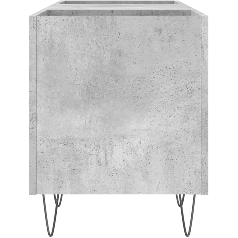 vidaXL 2 Shelf Concrete Grey Record Cabinet Image 5