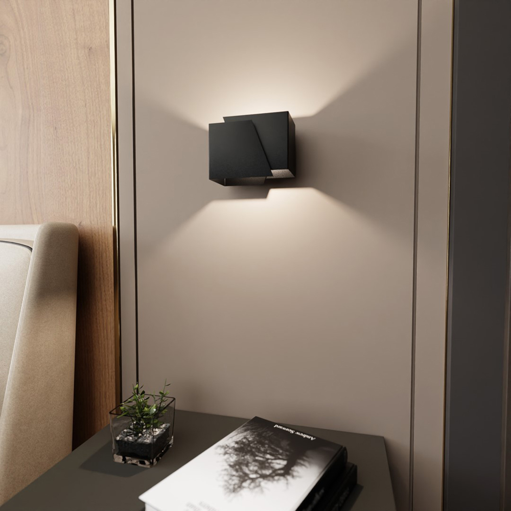 Emibig Frost Black G9 Wall Light Image 2