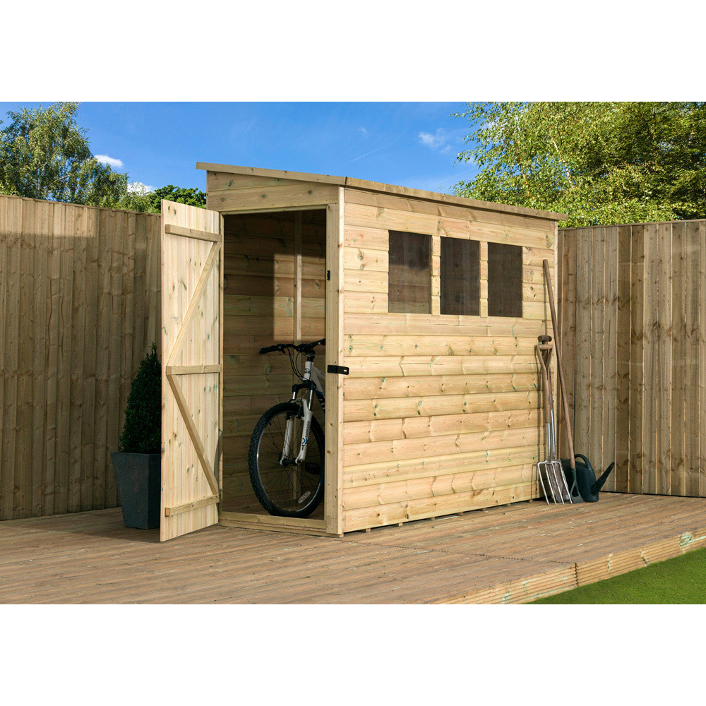 Empire Sheds 2800 6 x 3ft Tongue and Groove Wooden Pent Garden Shed Image 2