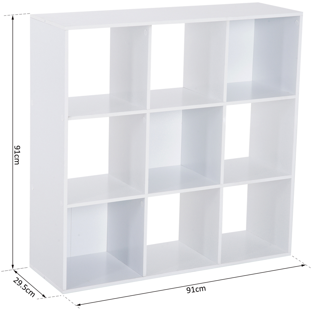 Portland 9 Shelf White Cube Storage Unit Image 8