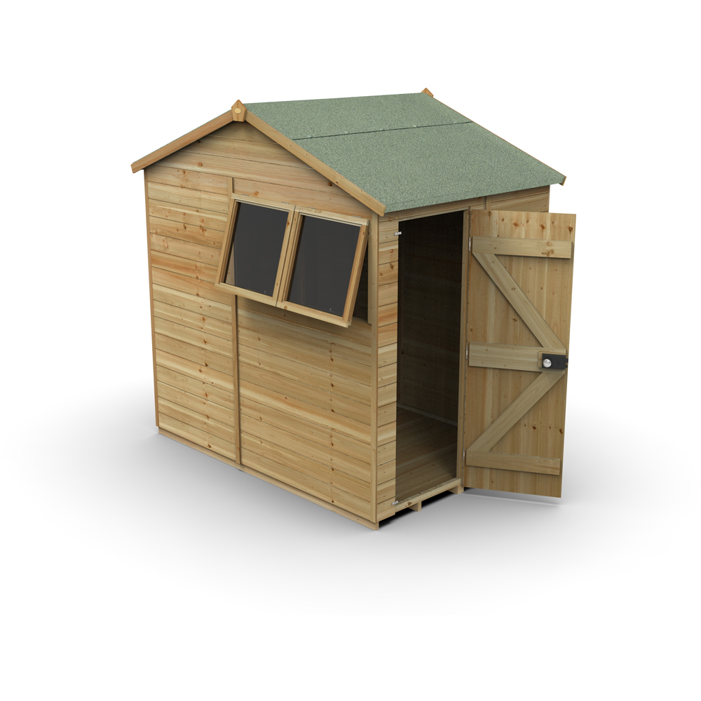 Forest Garden Timberdale 5 x 7ft 2 Opening Reverse Apex Garden Shed Image 3
