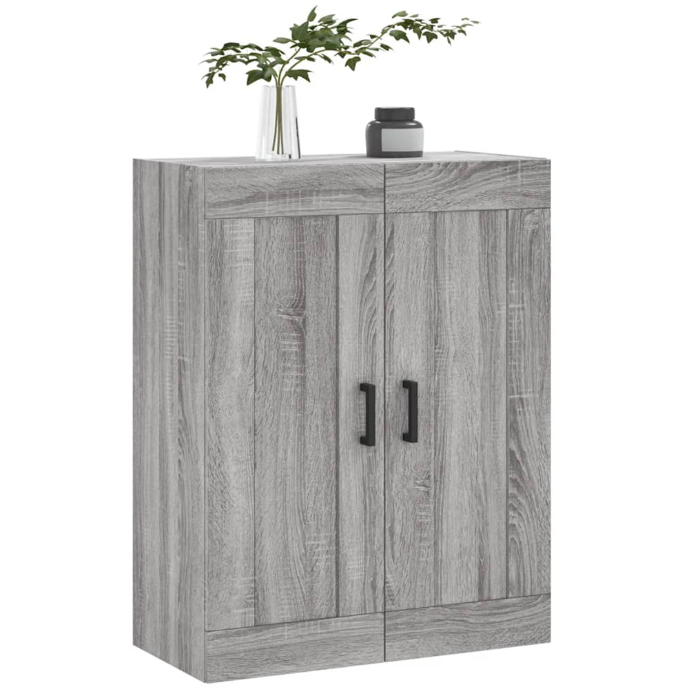vidaXL 2 Door Grey Sonoma Wall Mounted Cabinet Image 4