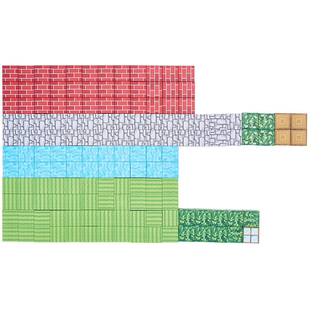 H&O Direct 150 Piece Magnetic Building Block Cube Set Image 2