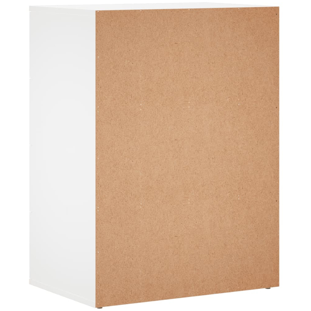 vidaXL 4 Drawer White Sideboard Set of 2 Image 6