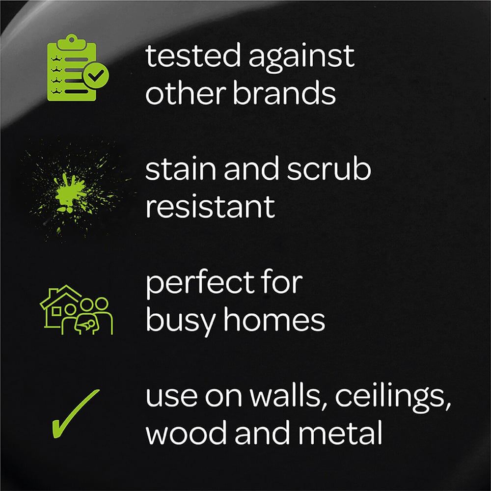 Crown EasyClean Matt Paint - Pure Brilliant White 5L. Image 5