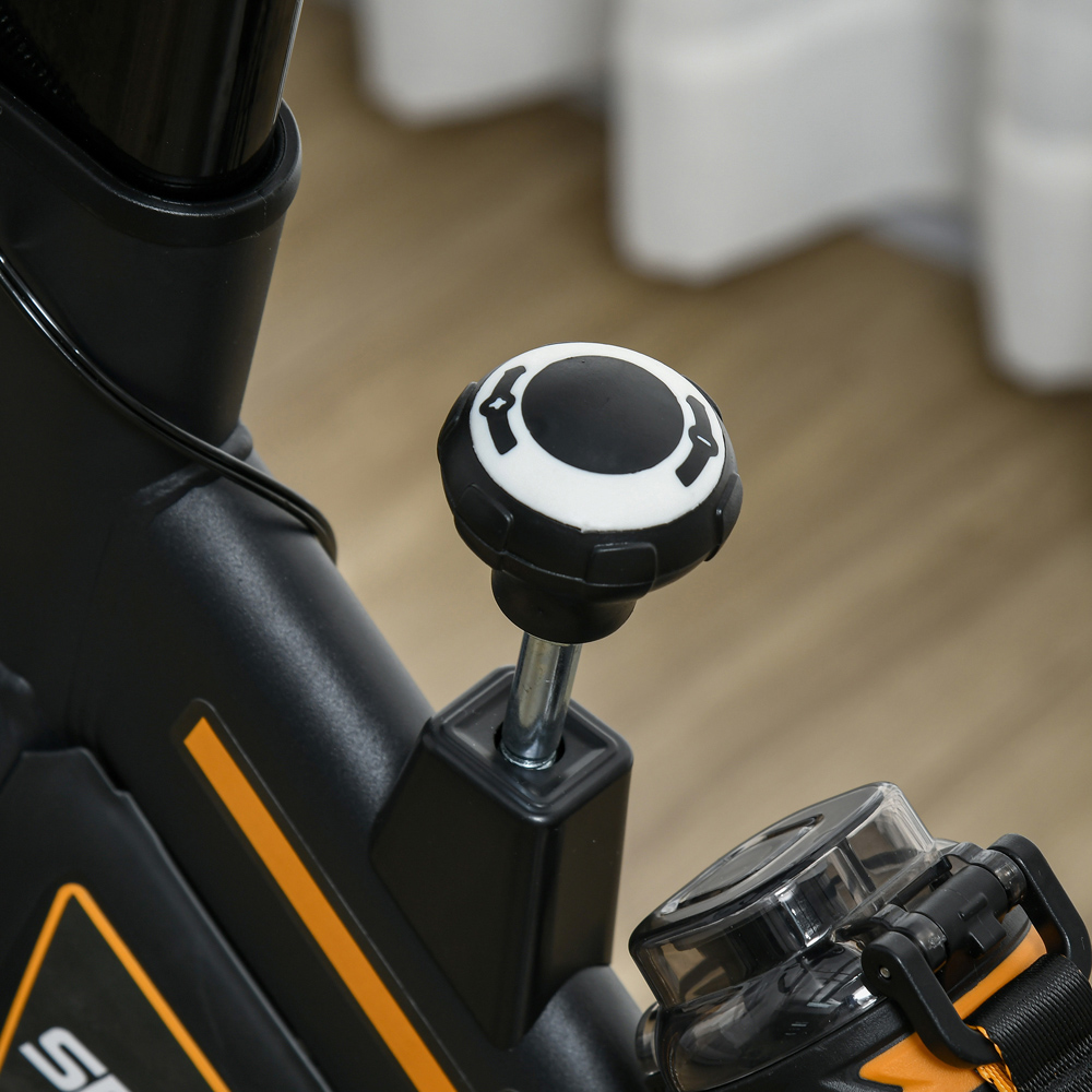 HOMCOM Orange Exercise Bike Image 3