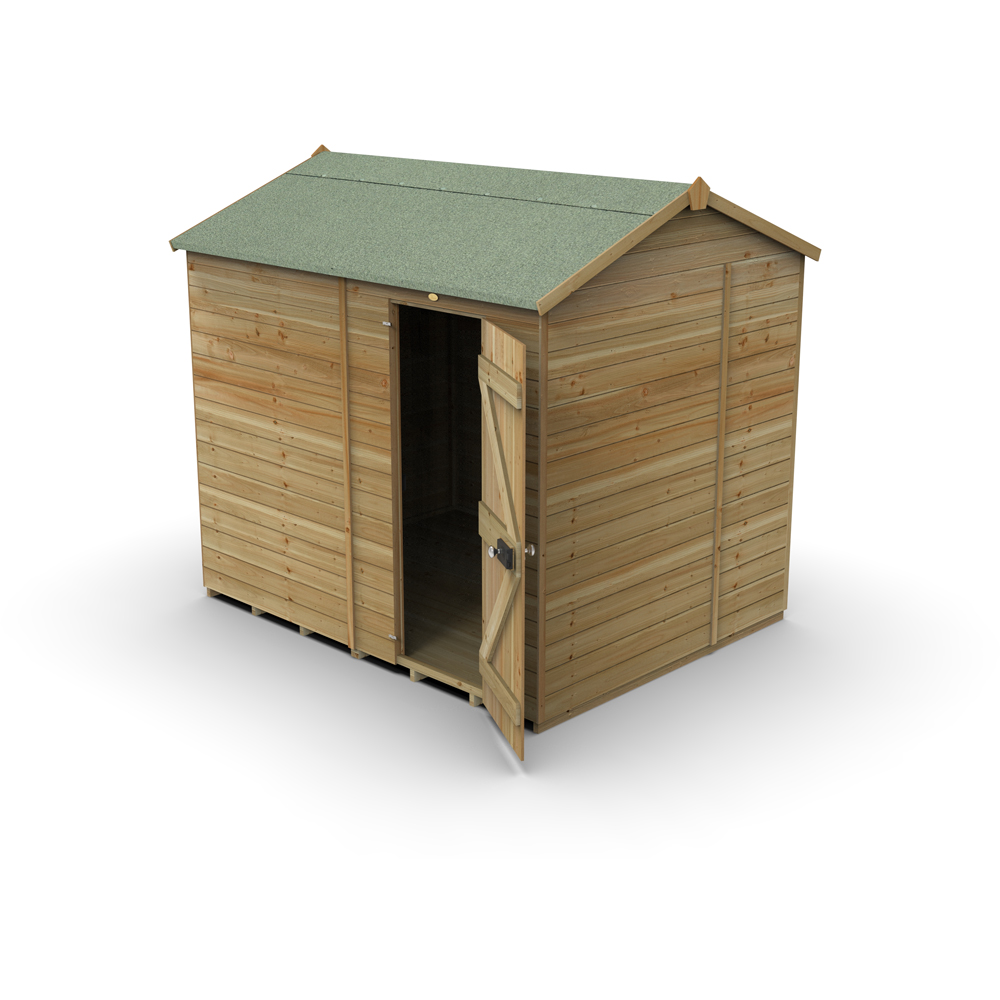 Forest Garden Timberdale 8 x 6ft Reverse Apex Garden Shed Image 3