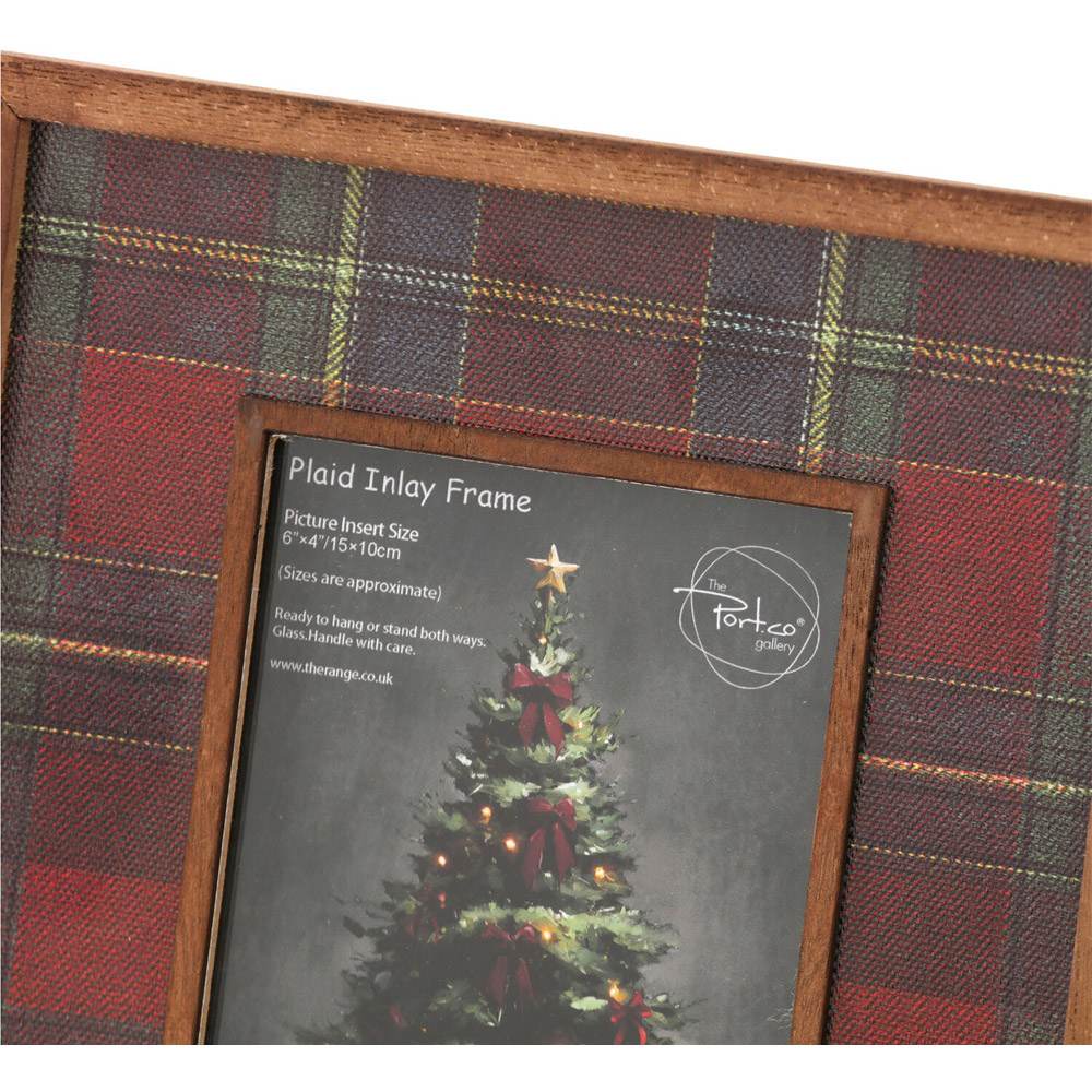 Plaid Inlay Photo Frame Image 6