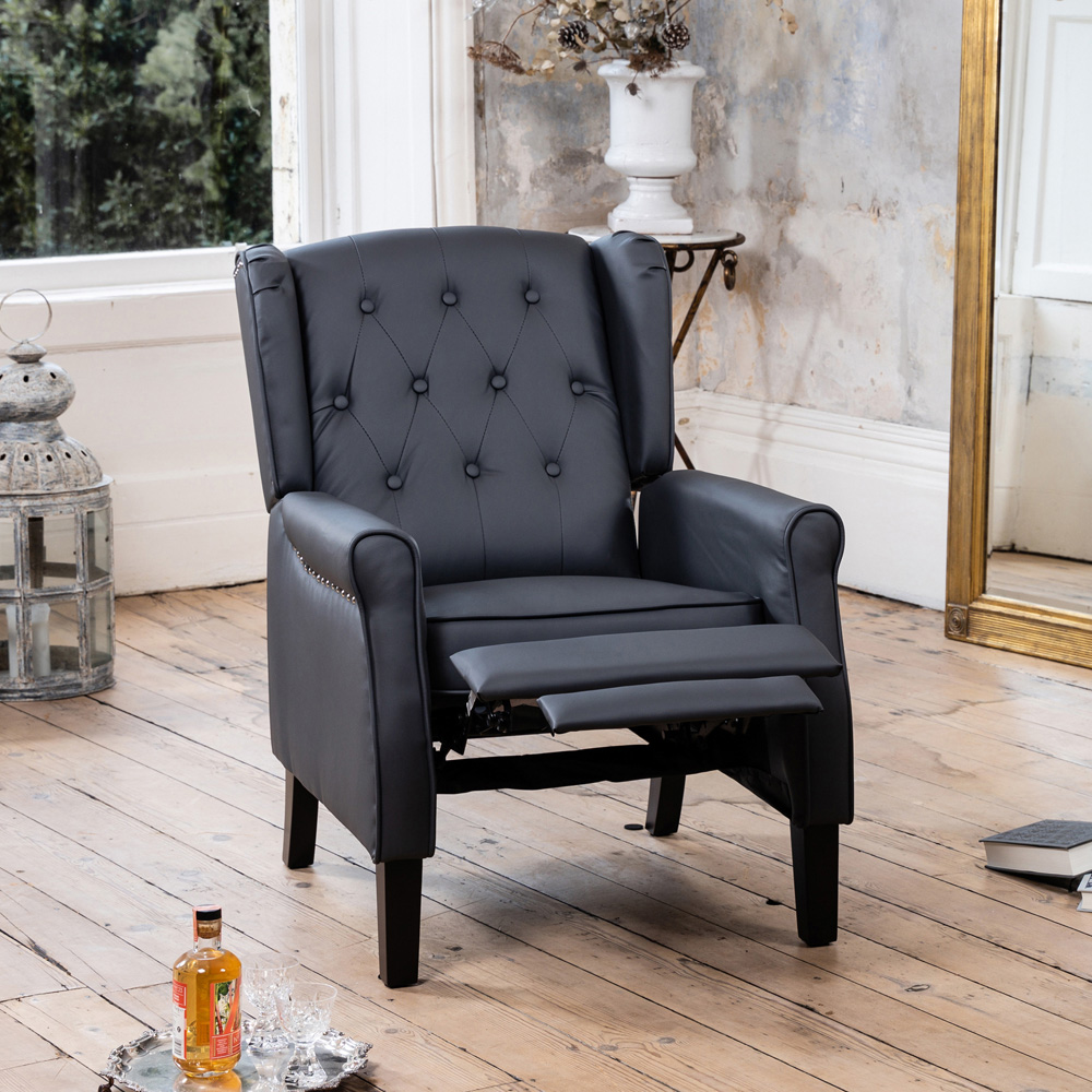 Artemis Home Galena Grey Manual Recliner Chair Image 5