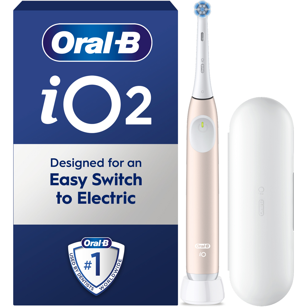 Oral-B iO2 Series Calm Pink Rechargeable Electric Toothbrush with ...