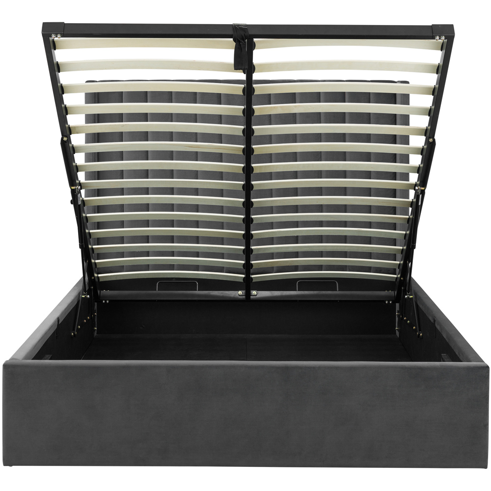 Julian Bowen Langham Super King Grey Storage Ottoman Bed Image 7