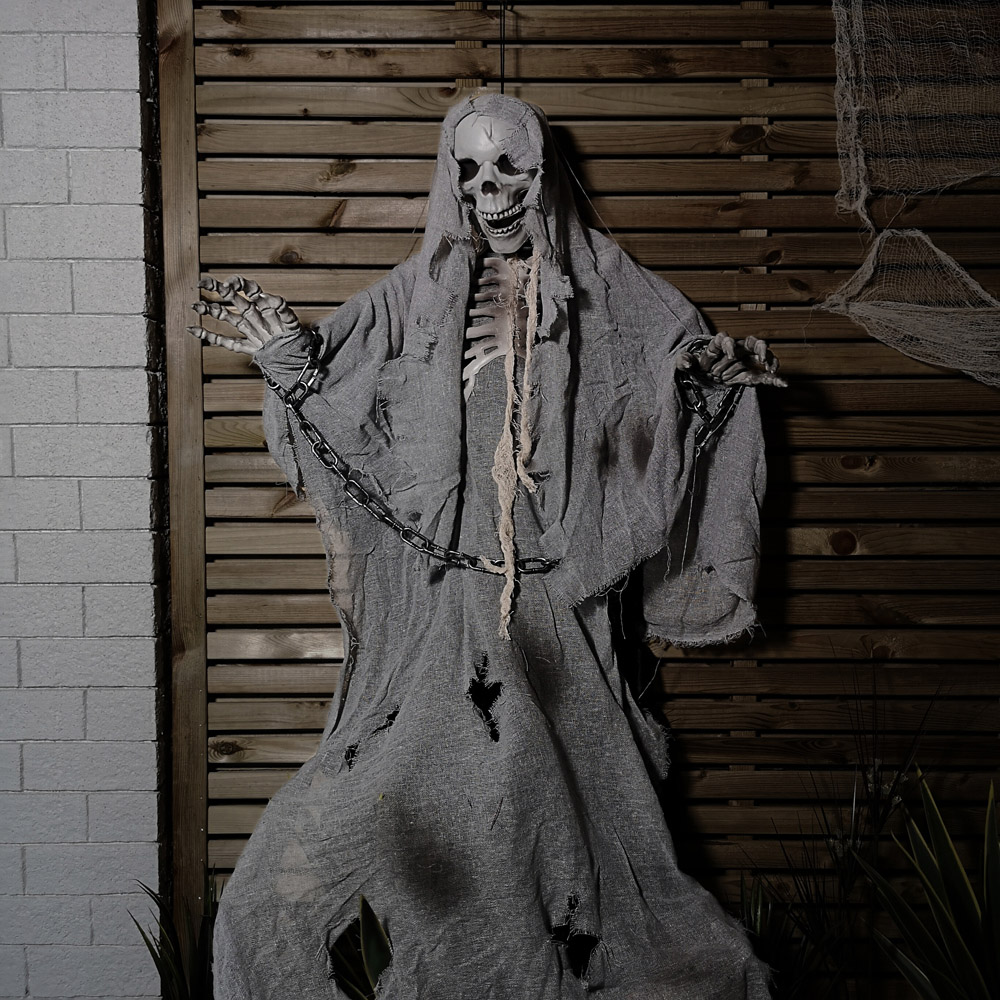 Samuel Alexander Grey Skeleton Ghost Hanging Halloween Decoration 6.5ft Image 7