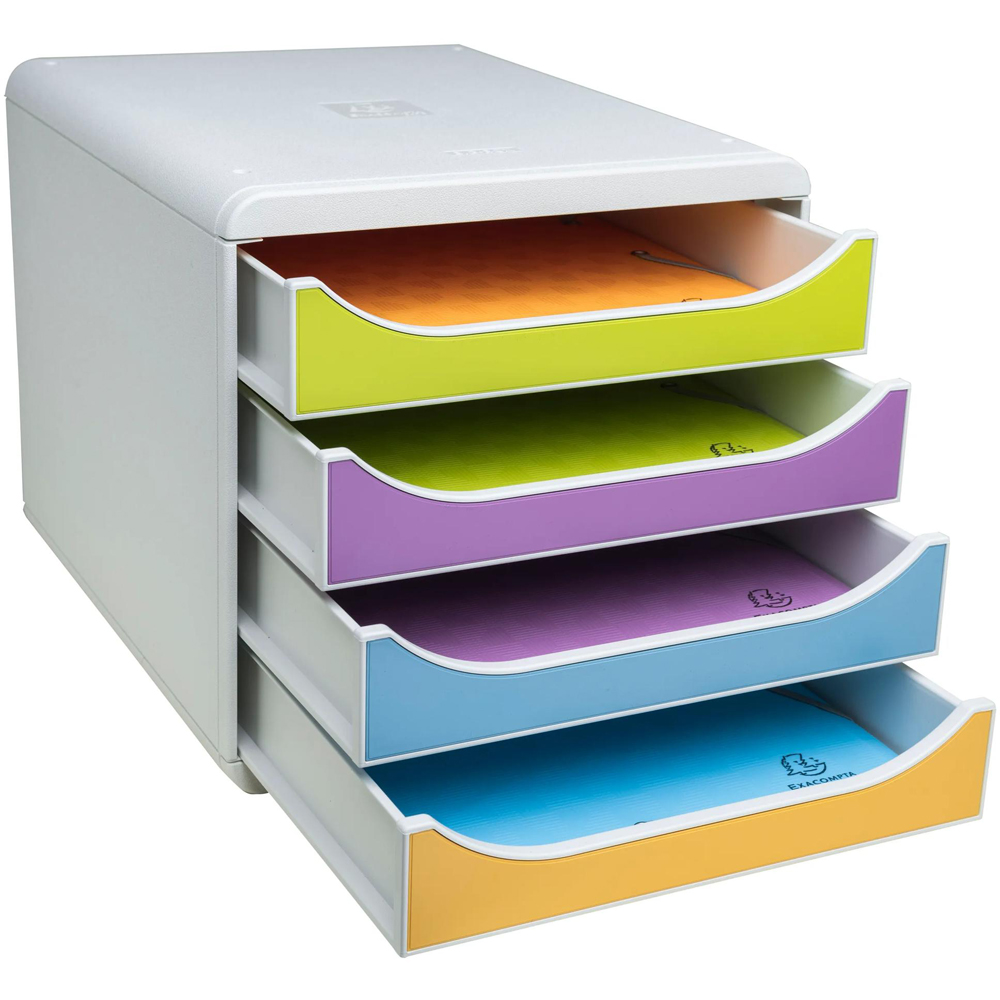 Exacompta Pop NCo Big-Box 4 Drawer Multicolour File Organiser Image 4