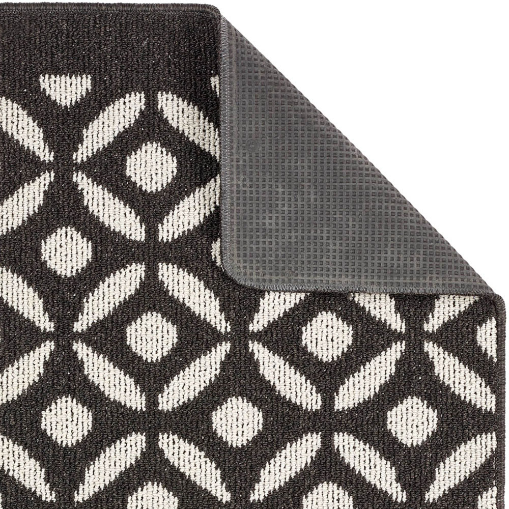 My Mat Charcoal Crescent Stain Resistant Runner 67 x 200cm Image 3