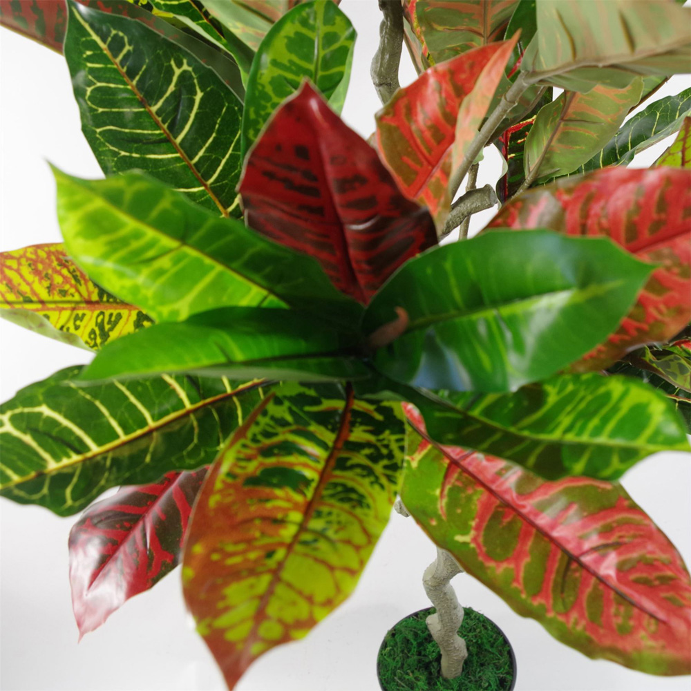 Leaf Multicoloured Codiaeum House Artificial Plant 4ft Image 2