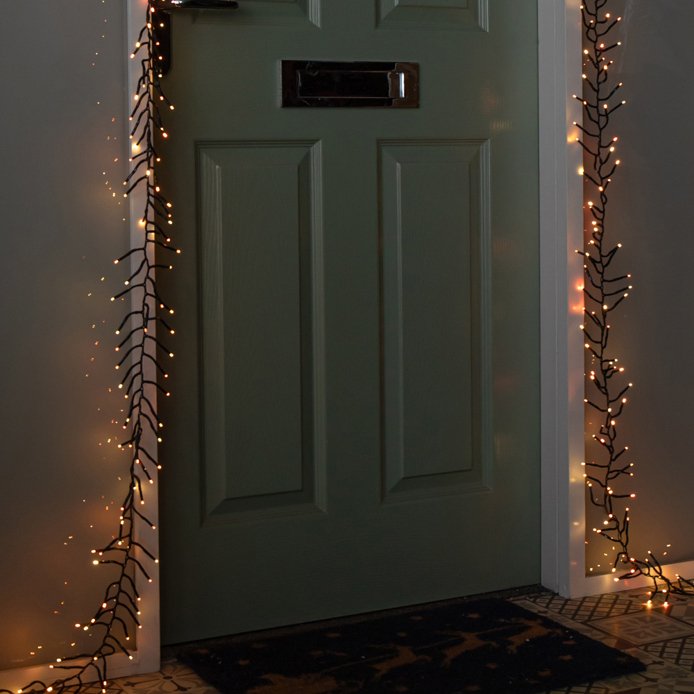Samuel Alexander 426 Multicolour LED Green Cable Autumn Twist Door Garland 18ft Image 4