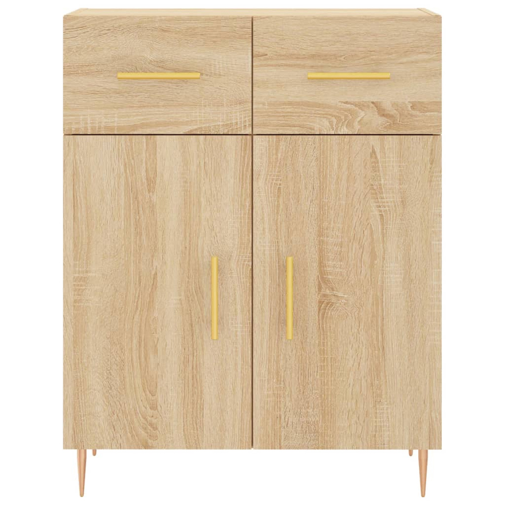 vidaXL 4 Door 2 Drawer Sonoma Oak Highboard Image 8