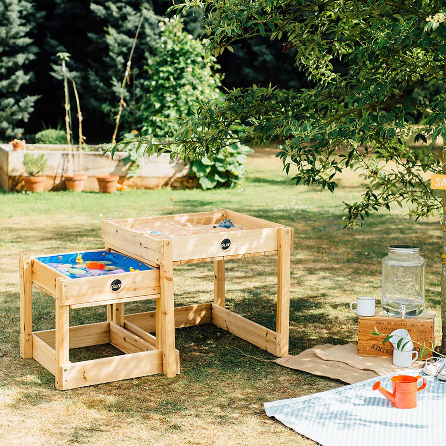 Plum Wooden Sandy Bay Sand and Water Table Image 2