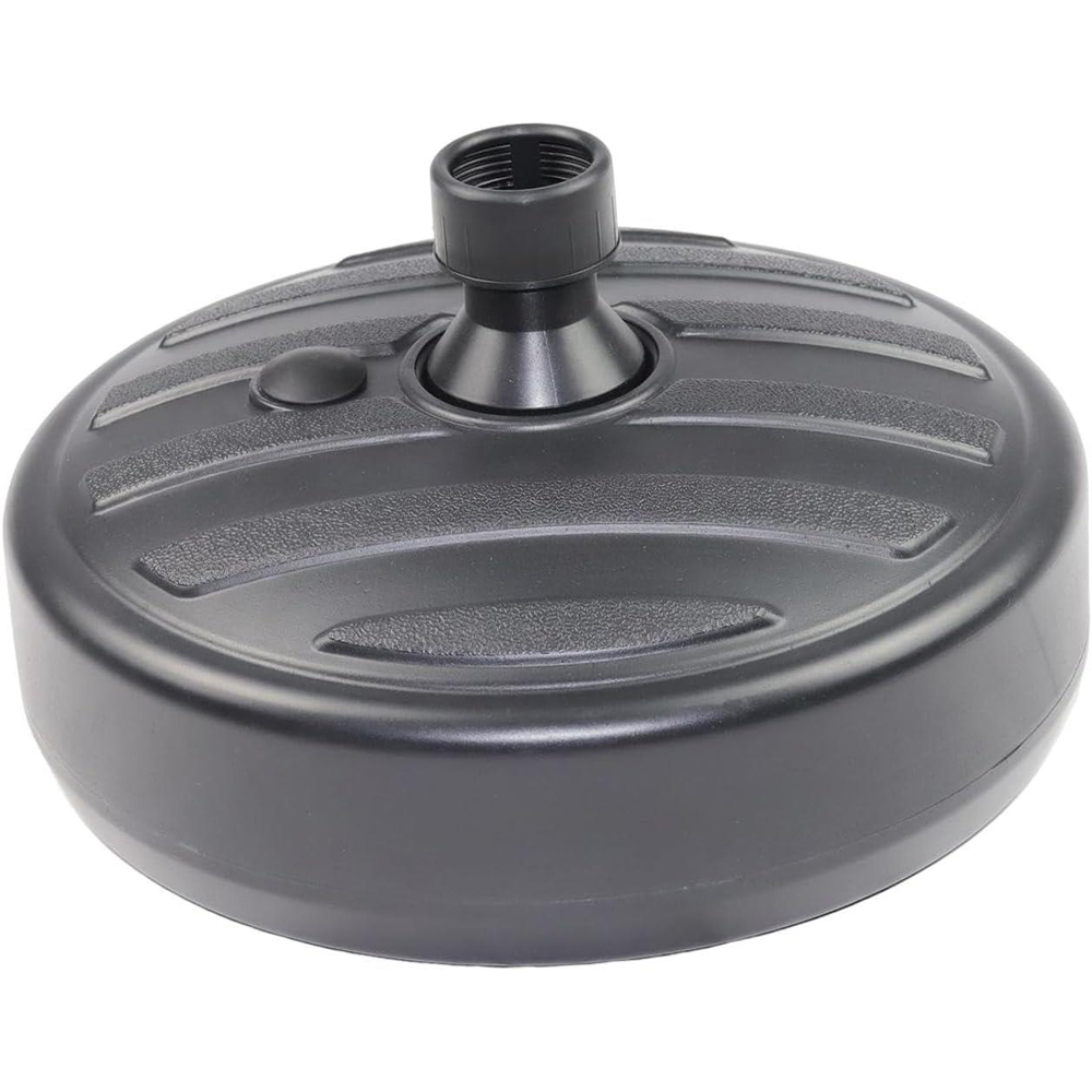 Shatchi Black Heavy Duty Water Sand Fillable Parasol Base Stand 13L Image 1
