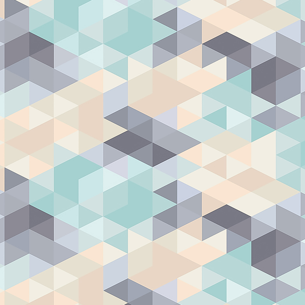 Origin Murals Iso Triangles Blue Wall Mural Image 2