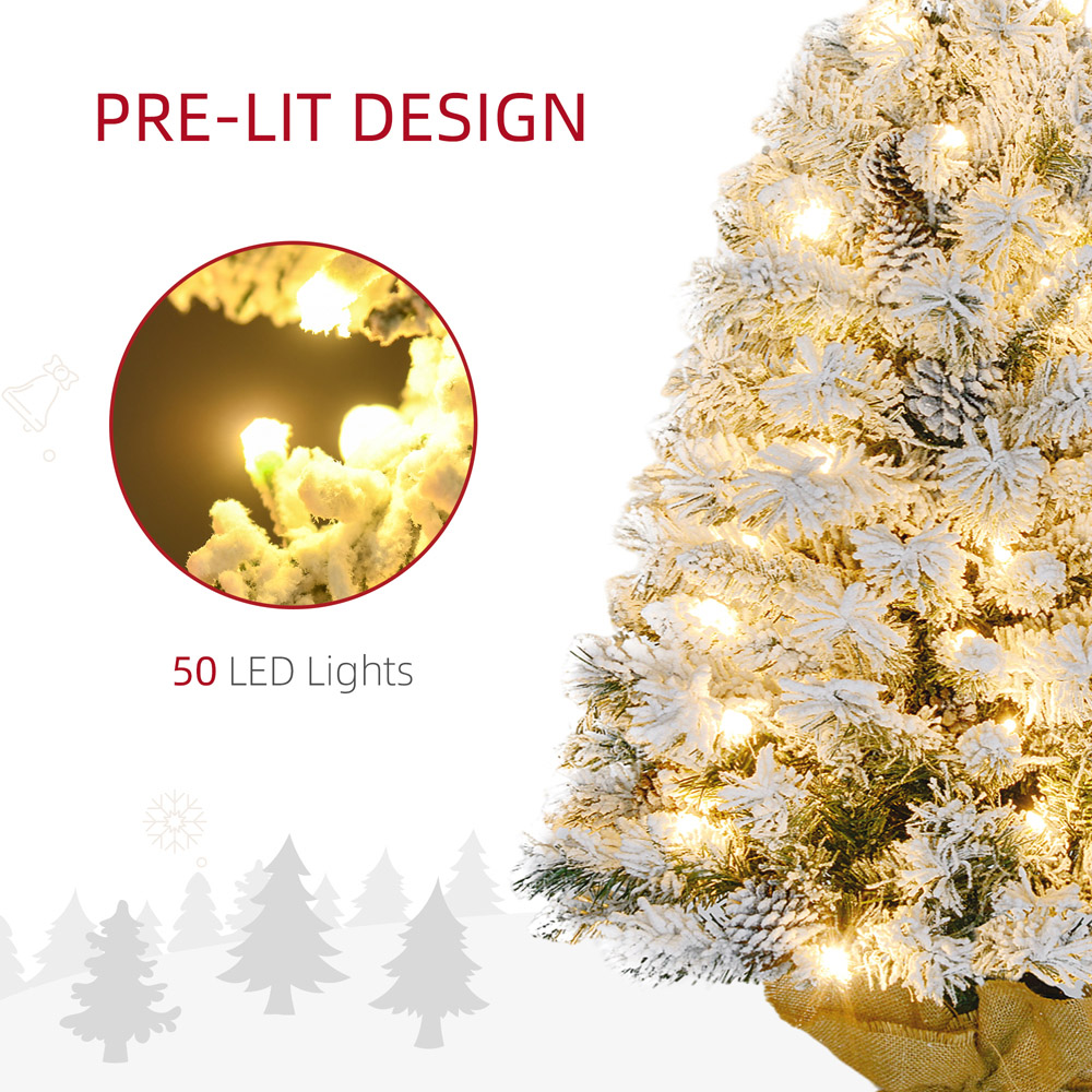 Everglow Warm White LED Pre-Lit Artificial Christmas Tree 3ft Image 5
