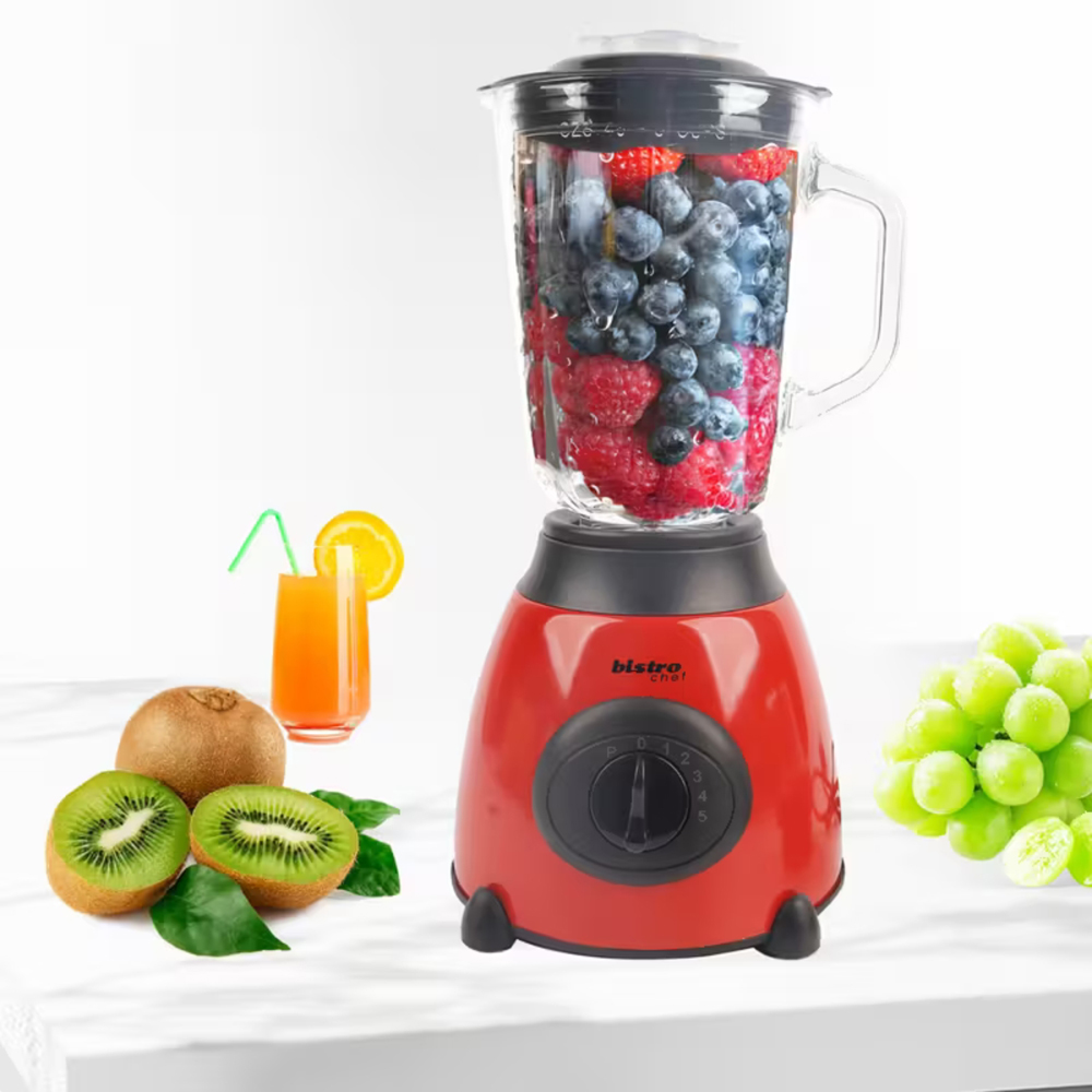 Alivio Bistro Chef 2-in-1 Red Mixer Blender 850W Image 2
