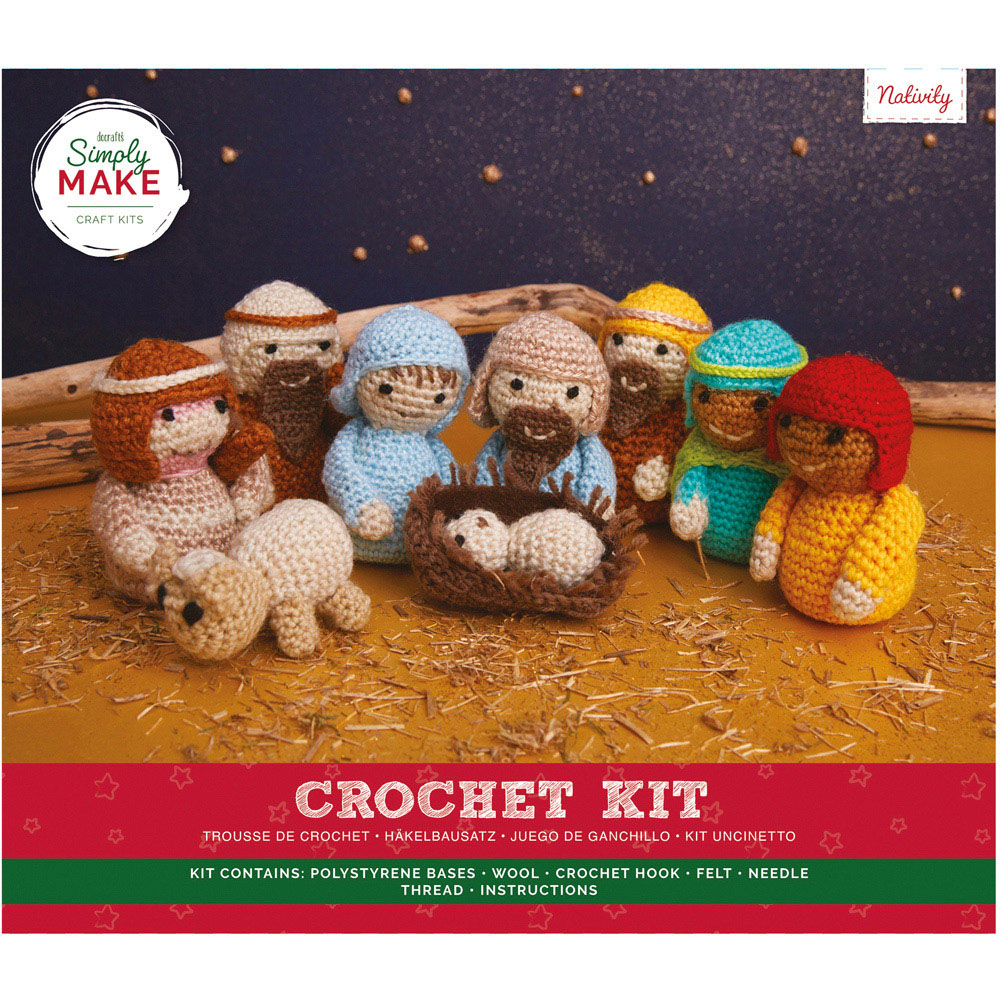 Simply Make Multicolour Nativity Crochet Kit Image 1