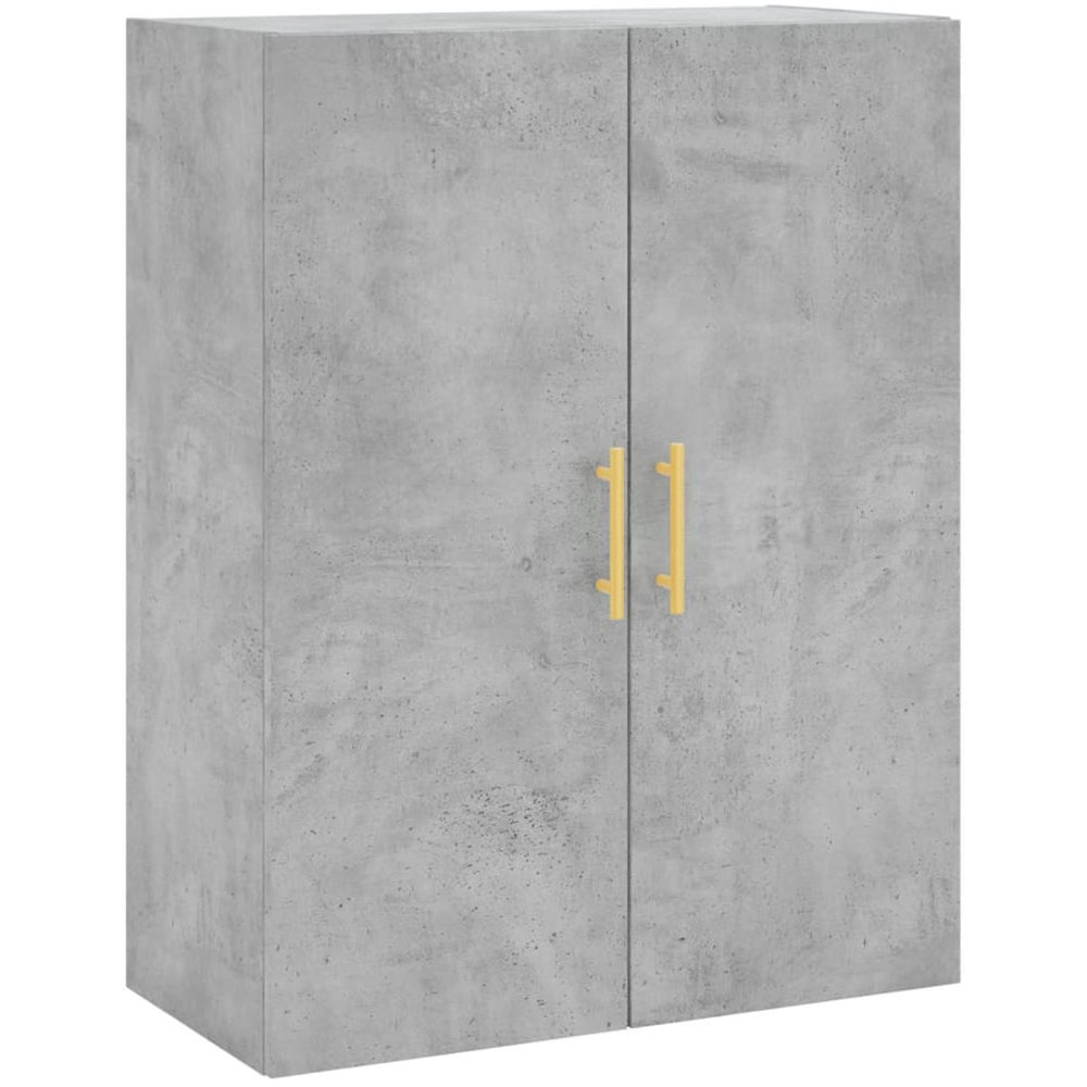 vidaXL 4 Door Concrete Grey Wooden Cabinet Image 5