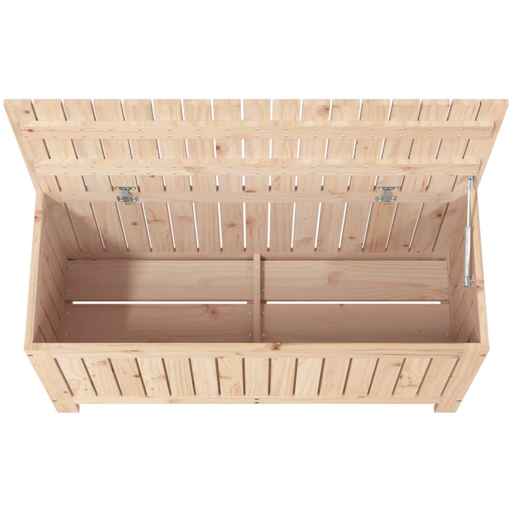 vidaXL 54 x 108 x 42.5cm Brown Pine Wood Garden Storage Box Image 7