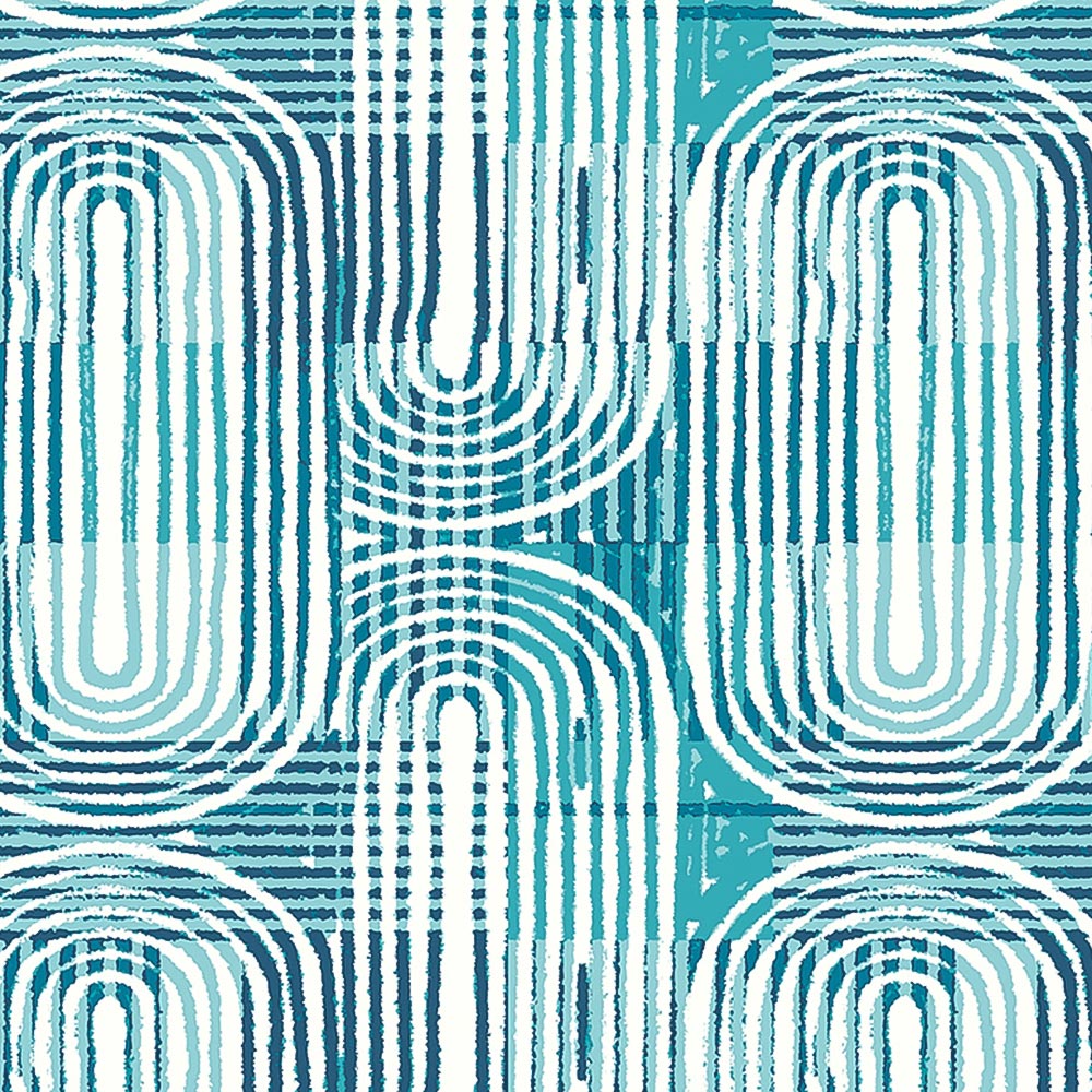 Origin Murals Curved Line Texture Blue Wall Mural Image 2